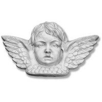 Angel w/Wing Plaque - Lightweight Fiberglass Resin - Indoor/Outdoor Garden