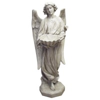 Angel's Gift 60in. - Lightweight Fiberglass Resin - Indoor/Outdoor Church Statuary