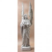 Cathedral Angel - Left 89in. - Lightweight Fiberglass Resin - Outdoor Statue