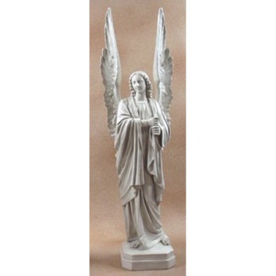 Cathedral Angel - Right 89in. - Fiberglass - Outdoor Statue - - F9576R Cathedral Angel - Right 89in. - Fiberglass - Outdoor Statue - - F9576R