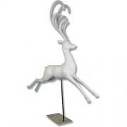 Fantasy Deer - Flying 100in. - Lightweight Fiberglass Resin - Outdoor Statue