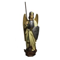 Saint Michael (Shield) 55 In. Lightweight Fiberglass Resin - Indoor/Outdoor Statue
