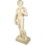 David Standing Michelangelo 58in. - Fiberglass Resin - Outdoor Statue
