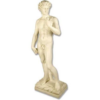 David Standing Michelangelo 58in. - Fiberglass - Outdoor Statue - - F7984 David Standing Michelangelo 58in. - Fiberglass - Outdoor Statue - - F7984