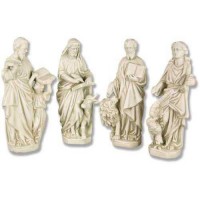 Evangelists Set Of 4 - Lightweight Fiberglass Resin - Indoor/Outdoor Church Statuary Evangelists Set Of 4 - Lightweight Fiberglass Resin - Indoor/Outdoor Church Statuary
