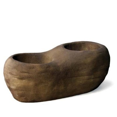 Primitive Planter Fiber Stone Resin Indoor/Outdoor Statue/Sculpture -  - FS8748