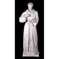 Saint Francis Of Assissi 56in. Lightweight Fiberglass Resin Indoor/Outdoor Statue