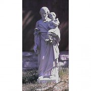 Saint Joseph,Child W/Cross 38 Fiberglass Resin Indoor/Outdoor Garden Statue