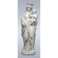 Blessed Virgin Mary & Child 65in. Lightweight Fiberglass Resin In/Outdoor Statue