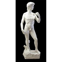 David Standing 81in. Fiberglass Resin Indoor/Outdoor Garden Statue