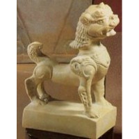 Oriental Foo Dog for Frontdoor / Porch Steps Small - Fiberglass Resin - Indoor/Outdoor Statue