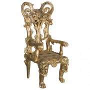 Victorian Throne Chair Fiberglass Resin Indoor/Outdoor Garden Statue/Sculpture