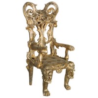 Victorian Throne Chair Fiberglass Resin Indoor/Outdoor Garden Statue/Sculpture