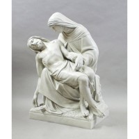 Pieta By Daprato 42in. - Lightweight Fiberglass Resin - Indoor/Outdoor Statue