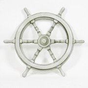 Ship Wheel 16in. High Fiberglass Resin Indoor/Outdoor Garden Statue
