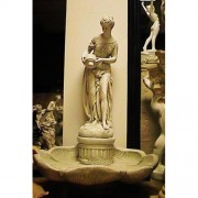 Adrienne / Italian Shell Fountain Fiberglass Resin Indoor/Outdoor Garden Statue