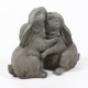 Hugging Bunnies - Fiber Stone Resin - Indoor/Outdoor Statue/Sculpture -  - FS8674