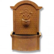 Country Wall Fountain 26in. Fiberglass Resin Outdoor Garden / Patio Statue