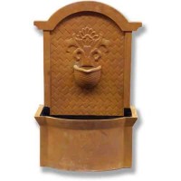 Country Wall Fountain 26in. Fiberglass Resin Outdoor Garden / Patio Statue