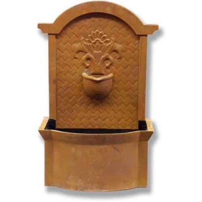 Country Wall Fountain 26in. Fiberglass Outdoor Garden Statue -  - F60178