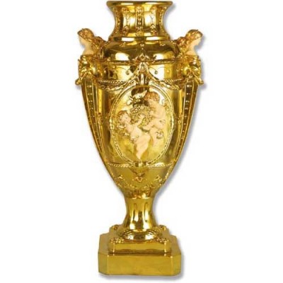 Cupid s Urn - Fiberglass 20in. Indoor/Outdoor Statue/Sculpture -  - HF244-HG