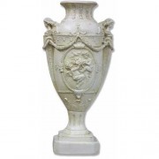 Cupid's Patio Urn 20in. Fiberglass Resin - Indoor/Outdoor /Sculpture