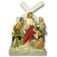 Jesus Meets Women/Jerusalem Station # 8 - Lightweight Fiberglass Resin - Statue Jesus Meets Women/Jerusalem Station # 8 - Lightweight Fiberglass Resin - Statue