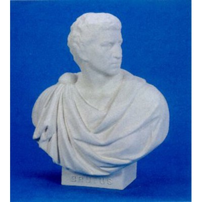 Brutus Robed Bust 33in. Fiberglass Indoor/Outdoor Garden Statue - - FDS181 Brutus Robed Bust 33in. Fiberglass Indoor/Outdoor Garden Statue - - FDS181