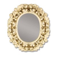 Victorian Mirror Frame Small 26in. Fiberglass Resin Outdoor/Indoor Garden Deecoration Victorian Mirror Frame Small 26in. Fiberglass Resin Outdoor/Indoor Garden Deecoration