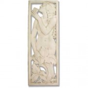 Deco Lady Panel 57in. - Fiberglass Resin - Indoor/Outdoor Statue
