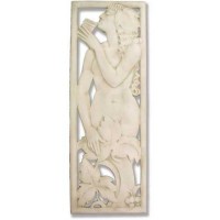 Deco Lady Panel 57in. - Fiberglass Resin - Indoor/Outdoor Statue