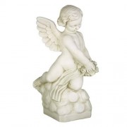 Rose Giver 22in. High - Lightweight Fiberglass Resin - Indoor/Outdoor Statue