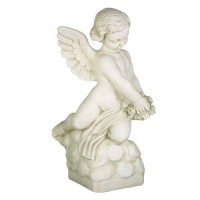 Rose Giver 22in. High - Lightweight Fiberglass Resin - Indoor/Outdoor Statue