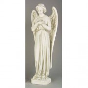 Angel Cari - Cross - 25in. Lightweight Fiberglass Resin Indoor/Outdoor Statue Angel Cari - Cross - 25in. Lightweight Fiberglass Resin Indoor/Outdoor Statue