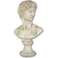 David Bust Tiny - Fiberglass Resin - Indoor/Outdoor Statue/Sculpture