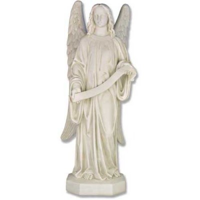 Banner Angel Left Or Right 49in. Fiberglass In/Outdoor Statue -  - F7414