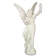 Angel Of Light 27in Lightweight Fiberglass Resin Indoor/Outdoor Statue/Sculpture