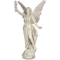Angel Of Light 27 In. Lightweight Fiberglass Resin Indoor/Outdoor Church Statuary