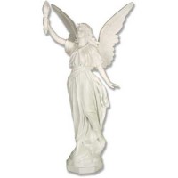 Angel Of Light 27 Inch Lightweight Fiberglass Resin Indoor/Outdoor Church Statuary
