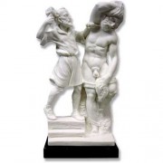 Michelangelo The Sculptor 12in. - Carrara Marble Indoor Statue