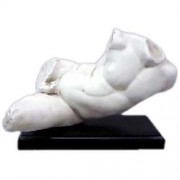 Nude Torso - Towney Marble Indoor/Outdoor Statue/Sculpture