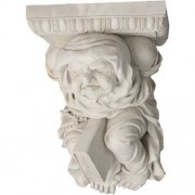 Monk Bracketbook 15 - Fiberglass Resin Indoor/Outdoor Garden Statue