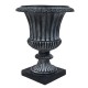 Large Fluted Urn 29in. Fiberglass In/Outdoor Garden Statue -  - F60122