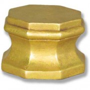 Octaganal Statue Display Base/Riser 3 In. Lightweight Fiberglass Resin Indoor/Outdoor