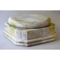 Statue Display Base/Riser For Jar 8.5in. - Lightweight Fiberglass Resin - Indoor/Outdoor