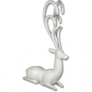 Fantasy Deer - Resting 64in. Lightweight Fiberglass Resin Indoor/Outdoor Statue