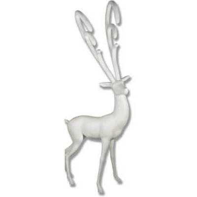 Fantasy Deer Head Tilted 88in. Fiberglass Indoor/Outdoor Statue -  - F7081