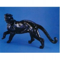 Walking Jungle Cat Destfano 38in. - Fiberglass Resin - Outdoor Statue