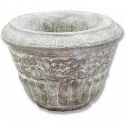Aged Urn Round 12in. Fiberglass Resin Indoor/Outdoor Garden / Patio