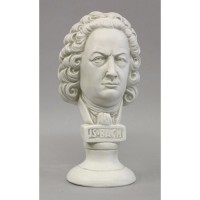 Bach Bust Small Fiberglass Resin Indoor/Outdoor Garden